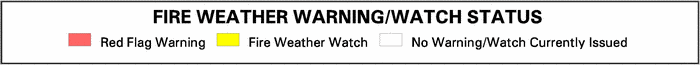 Fire Weather WarningStatus Legend